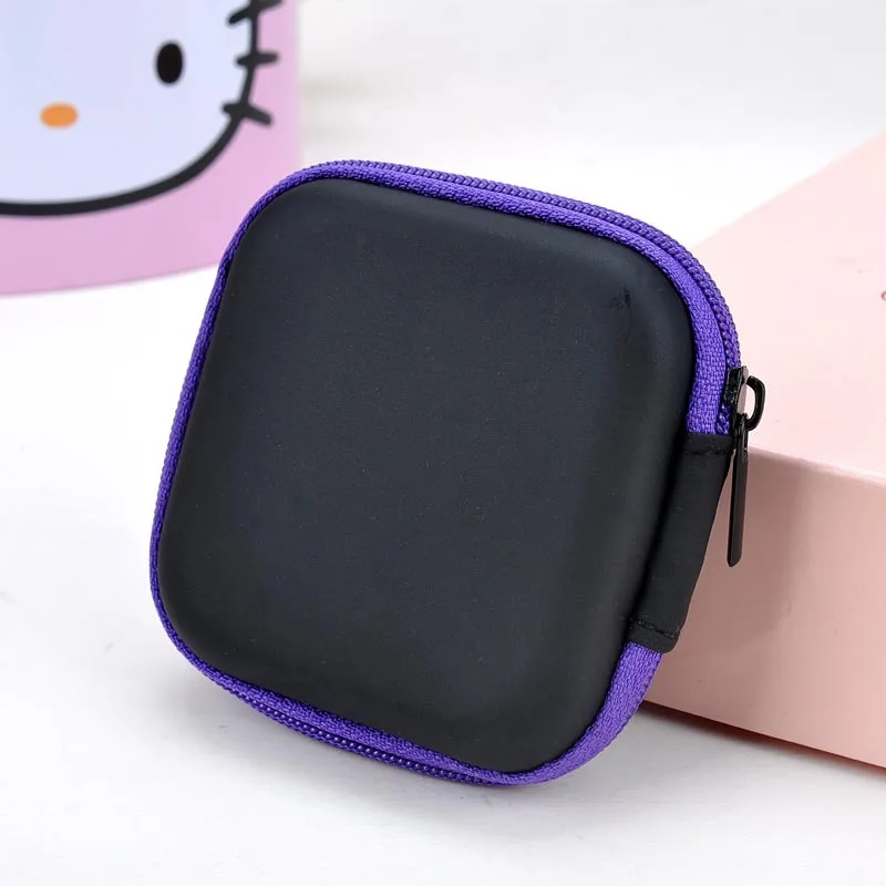 Новинка 2019 силиконовый кошелек для монет фиолетового цвета квадратный