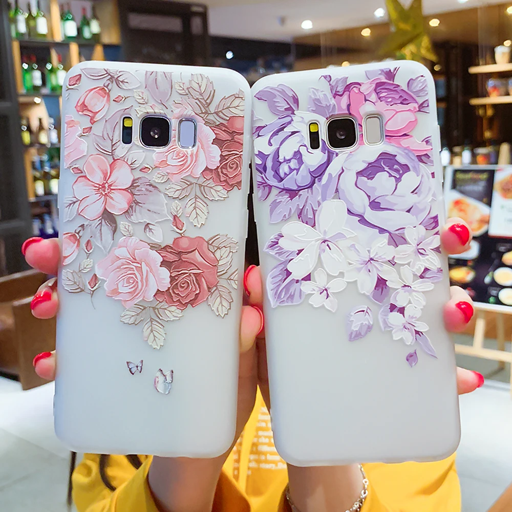 Flowers Case For Samsung Galaxy S7 Edge S8 S9 Plus J3 J7 J5 2017 A3 A5 A7 2016 Floral Lace Mandala Bag |