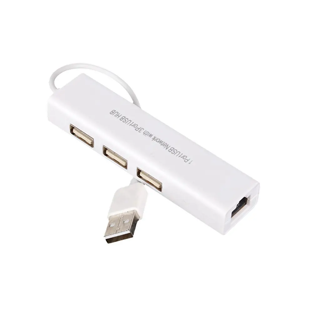 USB 2 0 сетевой концентратор Ethernet RJ45 lan сетевая карта в адаптер для Mac iOS Android PC