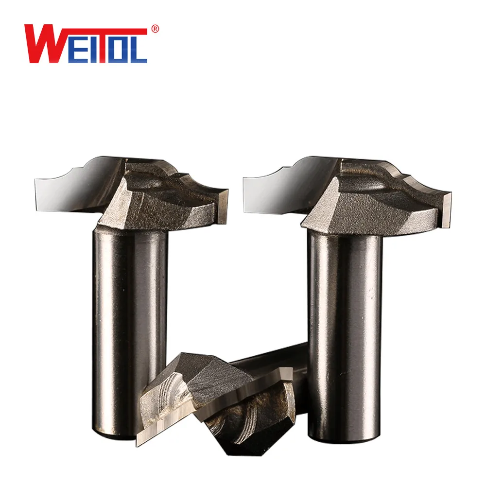 WeiTol 1 шт. 1/2 &quotхвостовик фрезы для деревообработки инструменты две флейты фреза