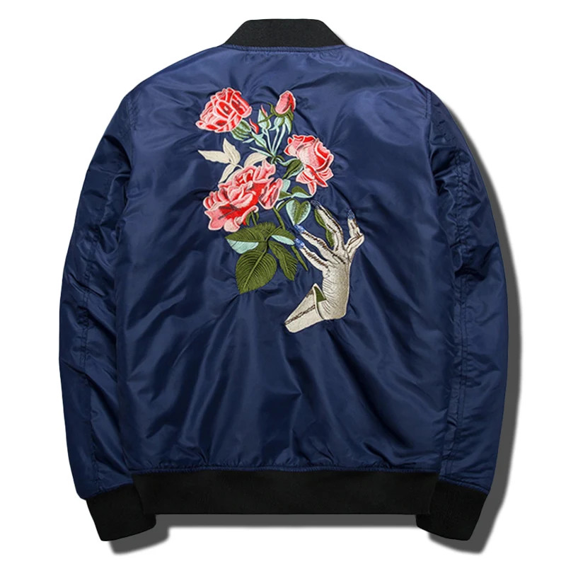 Женская куртка-бомбер на весну и осень Chaquetas Mujer куртки для пар с цветочной