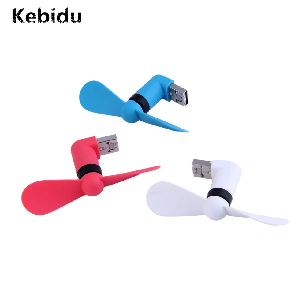 Kebidu мини USB вентиляторы портативный OTG Micro большой вентилятор охлаждения ветра