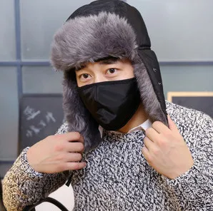 

2022 High Quality Hot Sell Fashion Winter Warm Earflap Bomber Hats Caps Men Women Russian hat Trapper AW7083