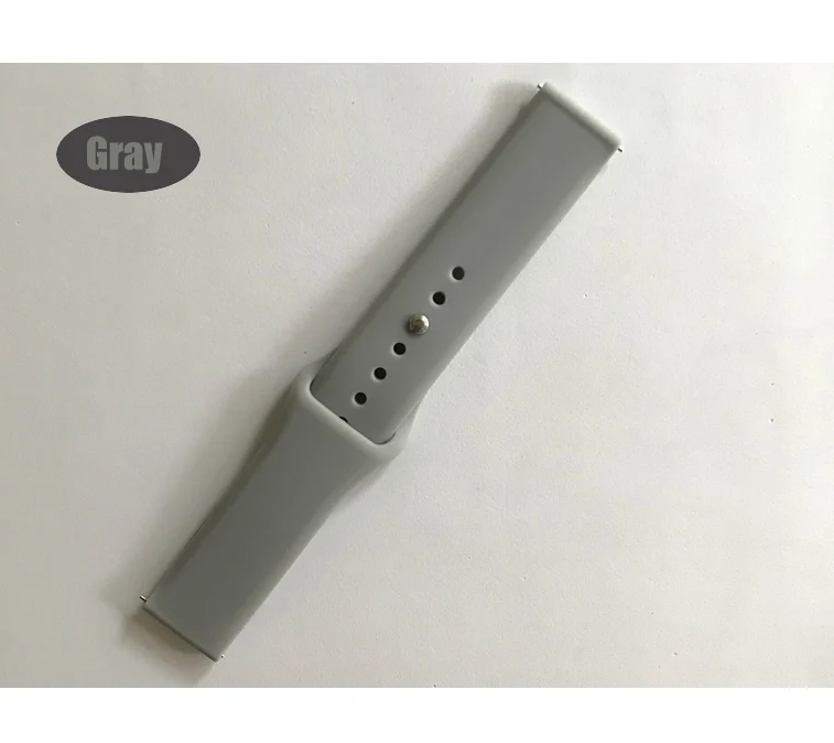 gray Силиконовый ремешок для часов Huami Amazfit Bip браслет на запястье ремешок для часов браслет для amazfit pace stratos gtr 47 мм ремни - Цвет: gray