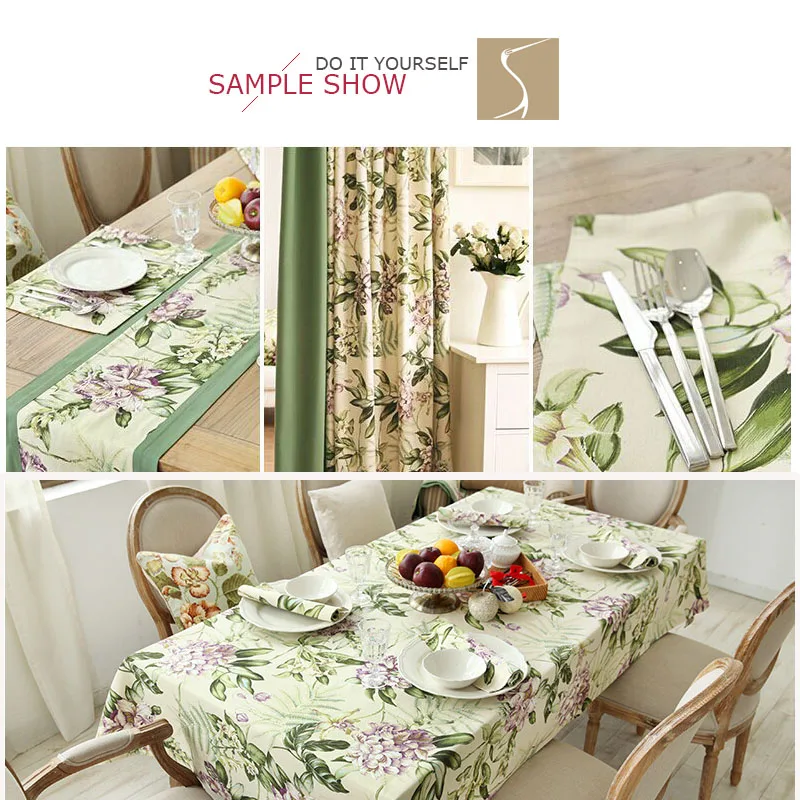 Современные цветочные занавески диван обивка ткани Цветущий розовый фиолетовый