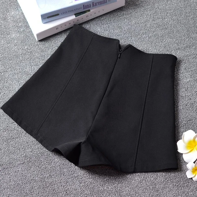 Aucfzid Summer High Waist Shorts Women Skinny Slim Oversize Pants Casual Fashion Office A018 | Женская одежда
