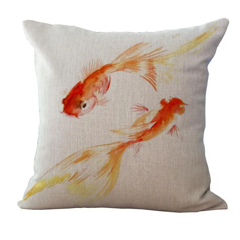 Подушка &quotЧерепаха&quot Обложка морская биология Mizuki гиппокамп Осьминог Золотая