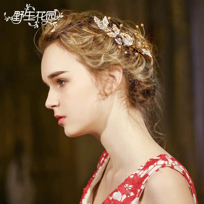 Новые великолепные свадебные волосы когти завод Мода Hairwear аксессуары и