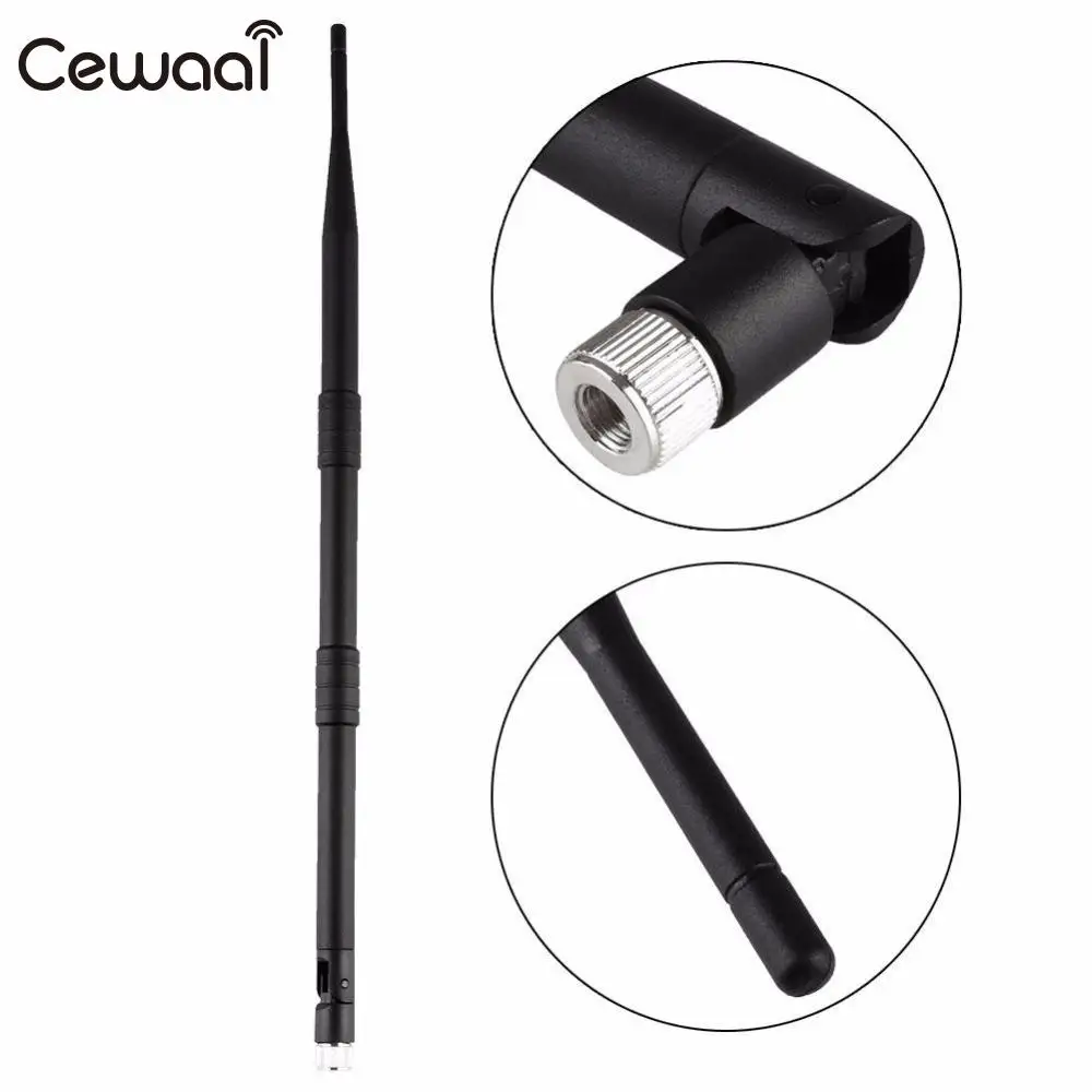 Cewaal Новый 2 4 ГГц RP-SMA мужской 16dBi WI-FI Booster Беспроводная всенаправленная антенна WLAN