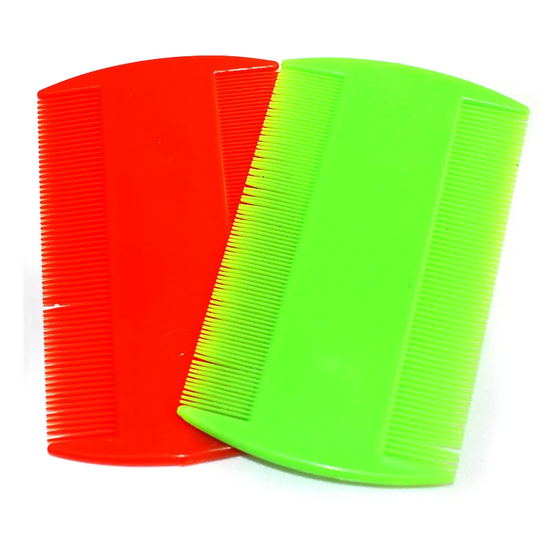 2 шт. портативный случайный узкий зубной гребень Nit Lice Flea плоская щетка Cootie Delousing Rid