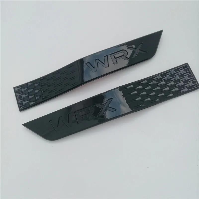 2 шт./компл. для Субару WRX ИППП 3D знак украшение автомобиля Fender юбка Наклейка Автомобильные наклейки на крылья стайлинга автомобилей - Цвет: GLOSS BLACK