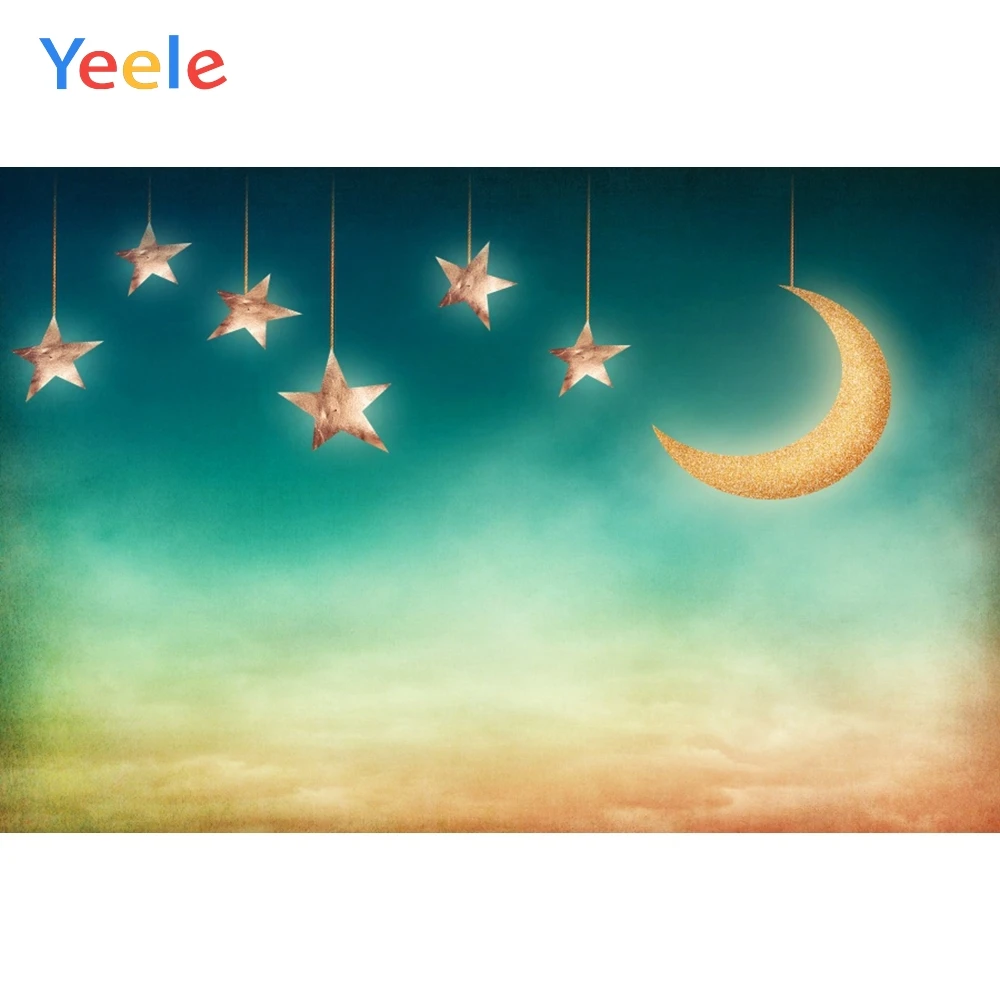 

Yeele Potocall Child Bedroom Painting Moon Star Dream Photography Backdrop Personalized Photographic Background For Photo Studio