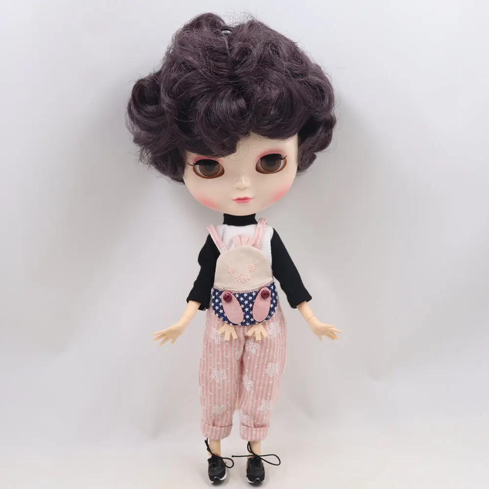 Кукла ICY Boy No. BL9219 темно-фиолетовые короткие волосы такие же, как Blyth с макияжем, мужское тело, низкая цена