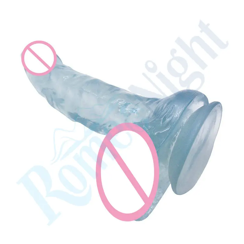 Прозрачные мягкие силиконовые фаллоимитаторы Baile с присоской реалистичный пенис