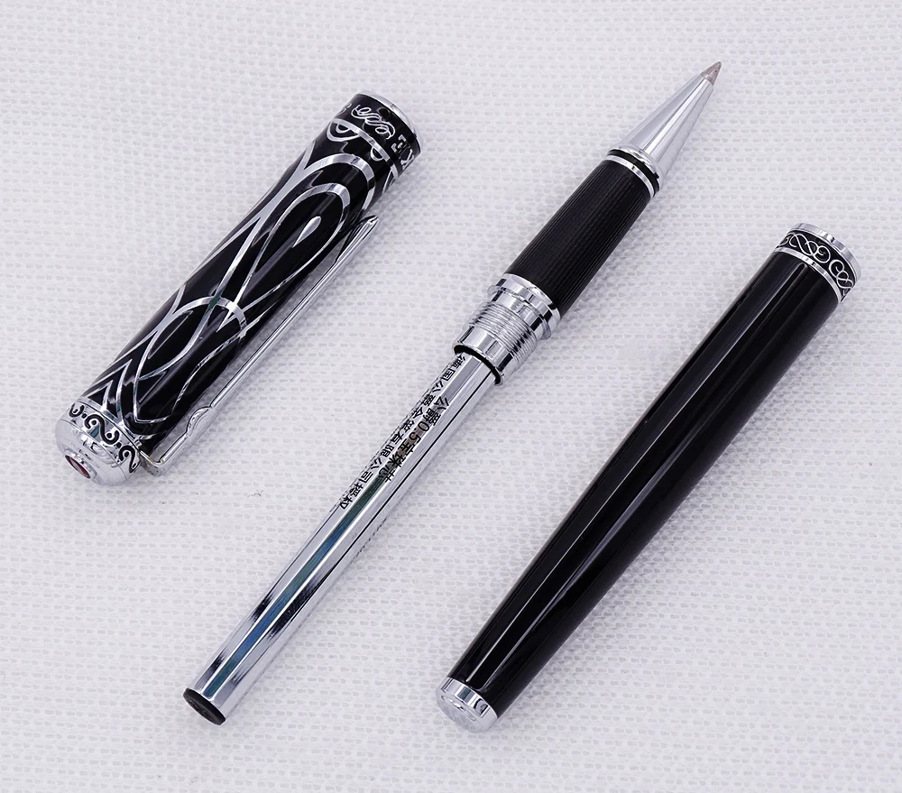 Duke Noble Ruby Matel Roller Pen with Smooth Refill Sweet Heart Pattern Cap Ink Business Office Home and School Supplies | Канцтовары