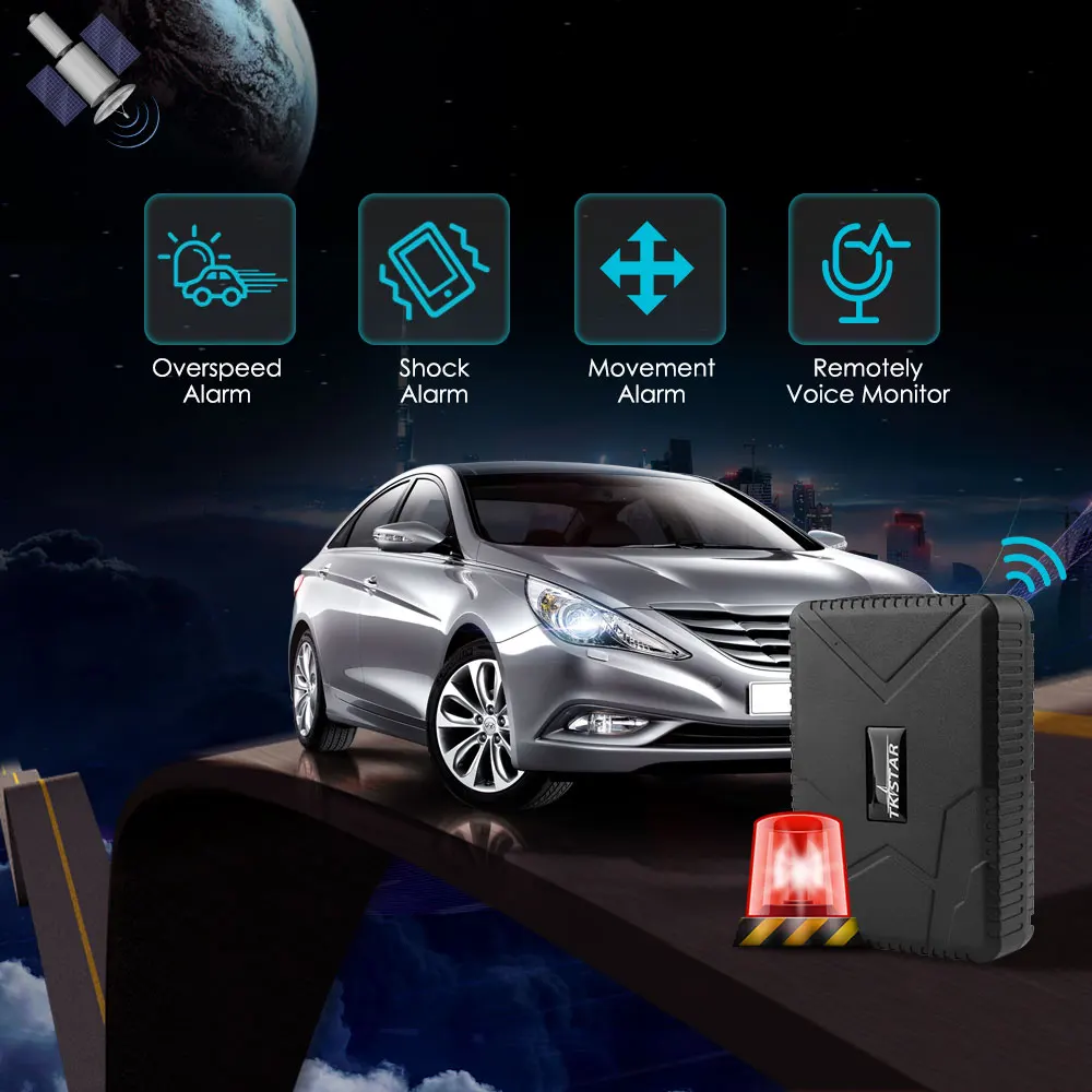 Автомобильный GPS трекер с магнитом Время в режиме ожидания 80 дней 3G TK915
