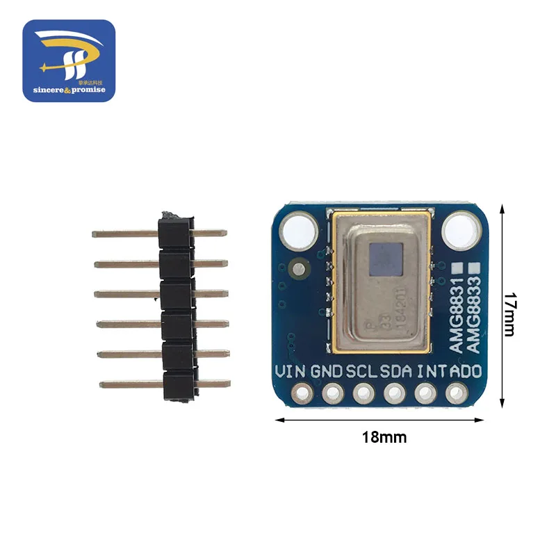 AMG8833 3-5 в 8*8 I2C ИК инфракрасный температурный тепловизор Массив камера