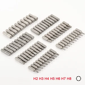 Набор насадок для отверток H2, H3, H4, H5, H6, H7, H8, 14 дюйма, 10 шт