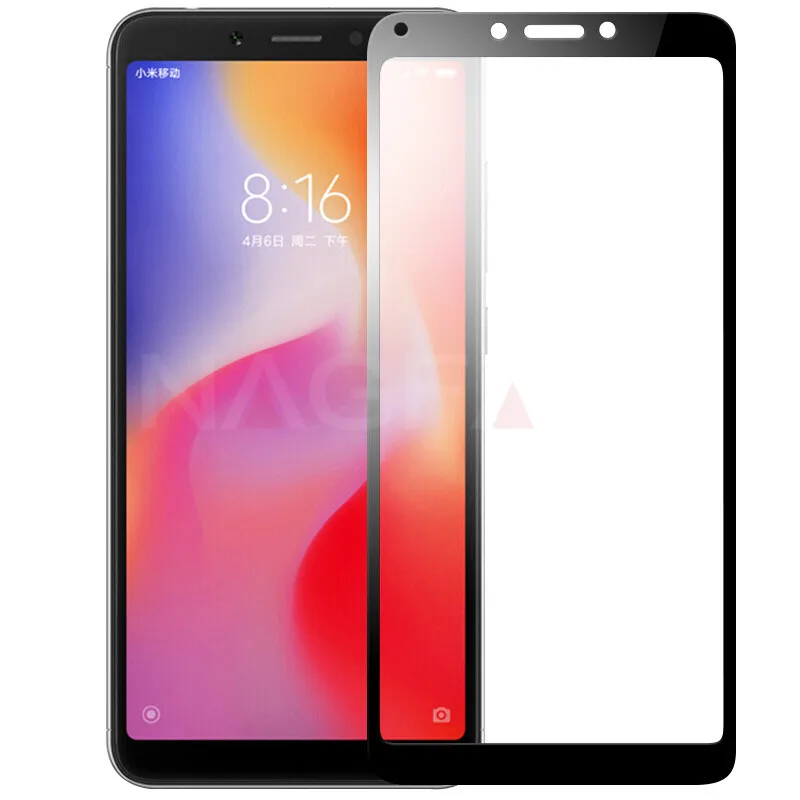 Защитный Стекло на для Xiaomi Redmi 6 6A Pro S2 закаленное Экран протектор 2.5D изогнутый