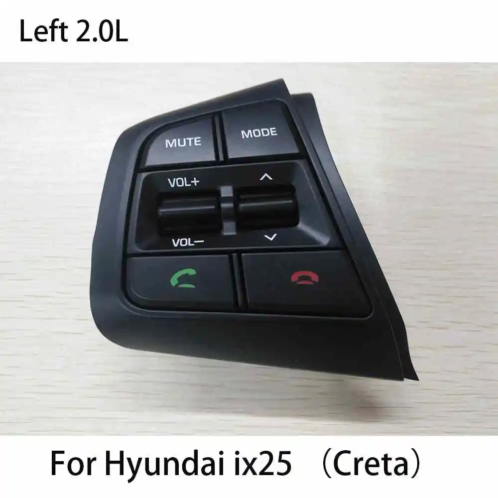 Left 2.0L Руль круиз управление Кнопки для hyundai Creta ix25 1.6L 2.0L 96700C90004X 96710C90004X 96710C90104X - Цвет: Left 2.0L