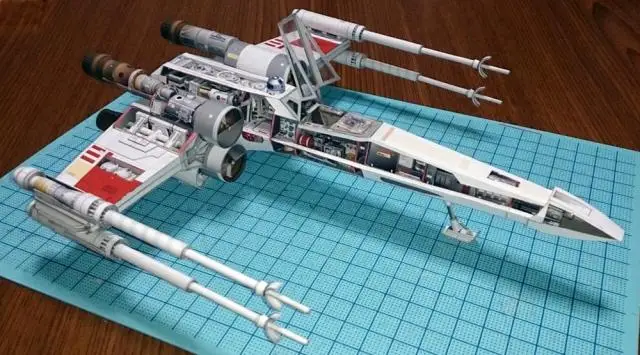 Звездные войны X крыло X истребитель самолет 3D бумажная модель DIY игрушка ручной работы