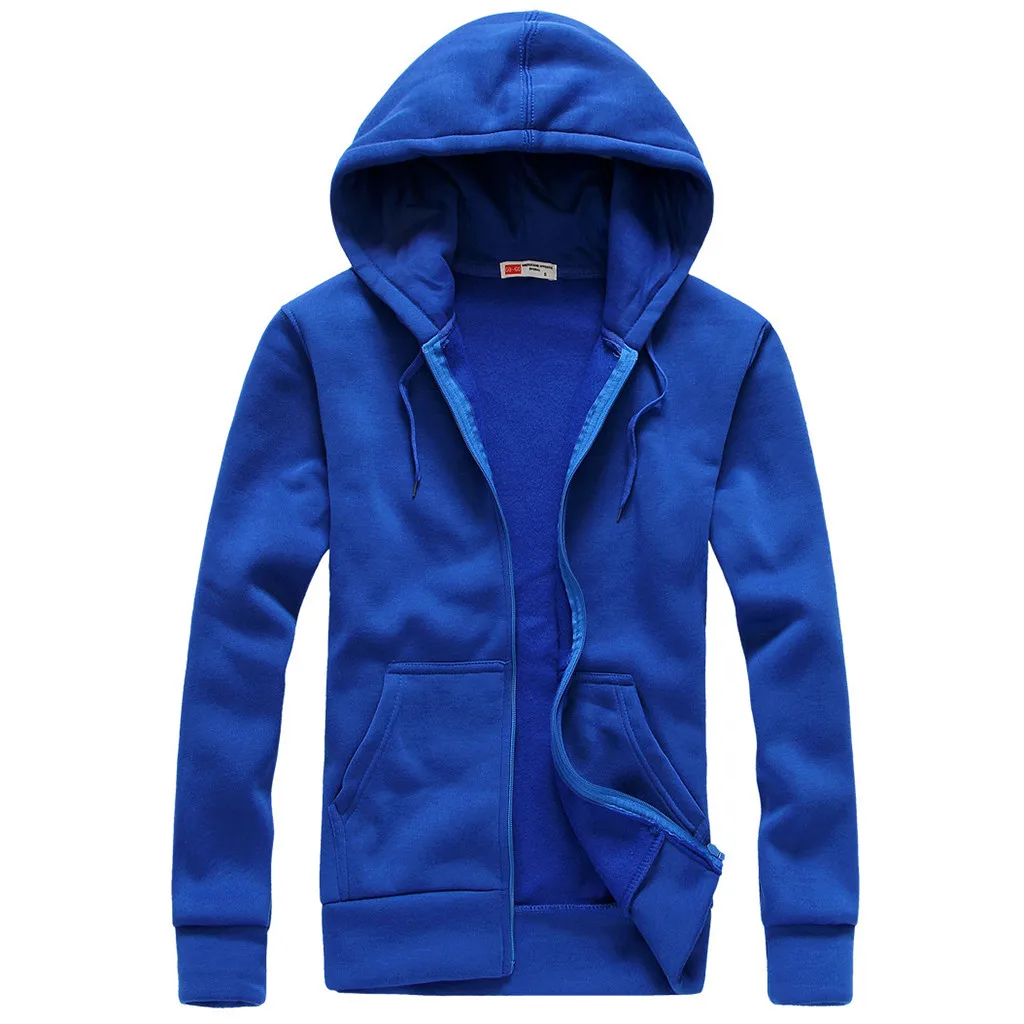 Мужская куртка простой модный кардиган с длинными рукавами и капюшоном свитер