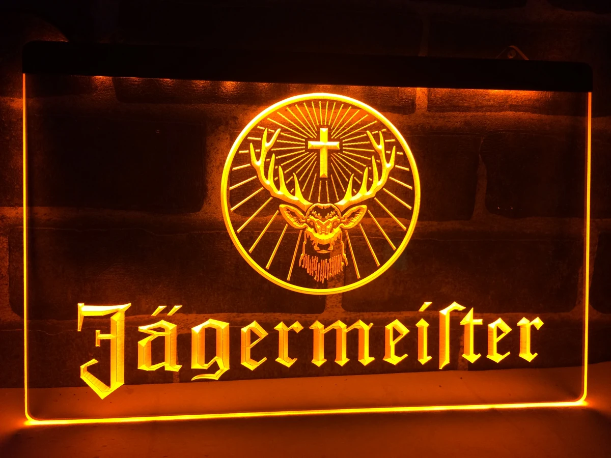 LR061 Jagermeister голова оленя светодиодный ная неоновая вывеска | Дом и сад