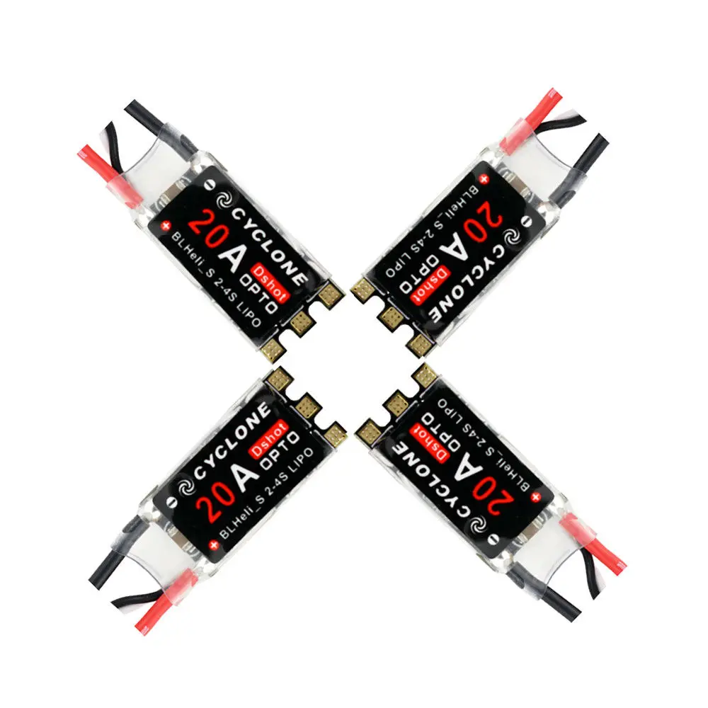 Cyclone 20A BLHeli_S ESC DSHOT 20A/25A BLHeli S контроллер скорости 2 4S для Heli Drone лучше чем little