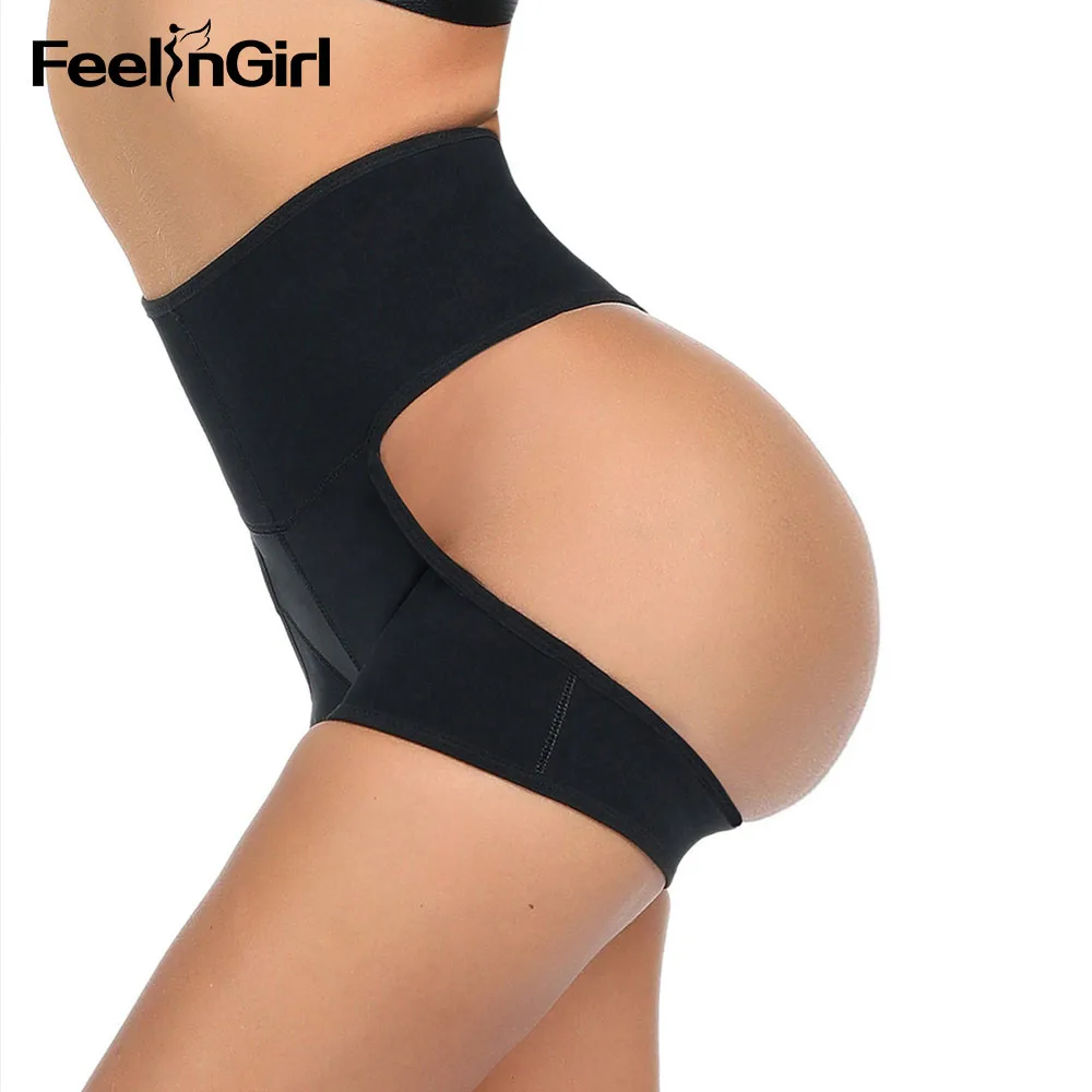 FeelinGirl Сексуальное белье для подъема ягодиц Shaper контроль животика ТРУСИКИ усилитель ягодиц Нижнее белье-шорты Талии Тренажер ягодиц Подтяжка