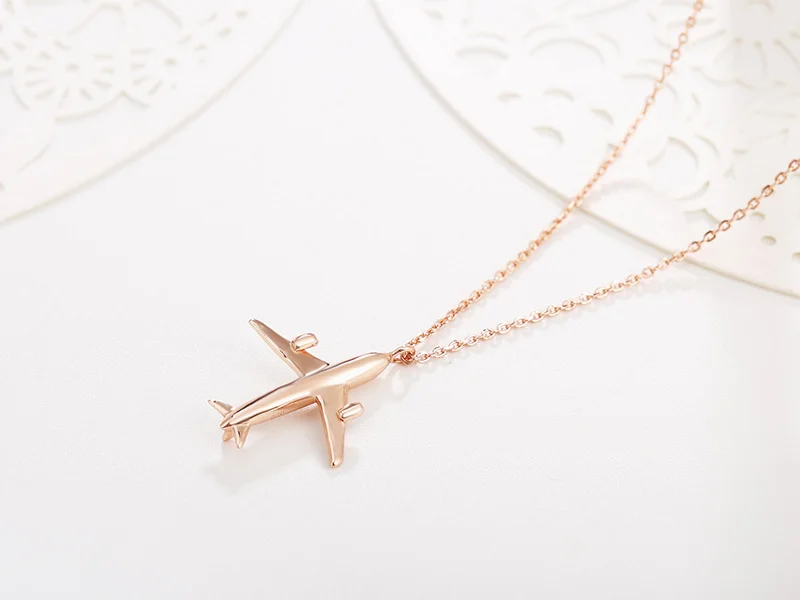 FORIS новый модный милый самолёт подвеска подходящая цепочка Ожерелье для друзей