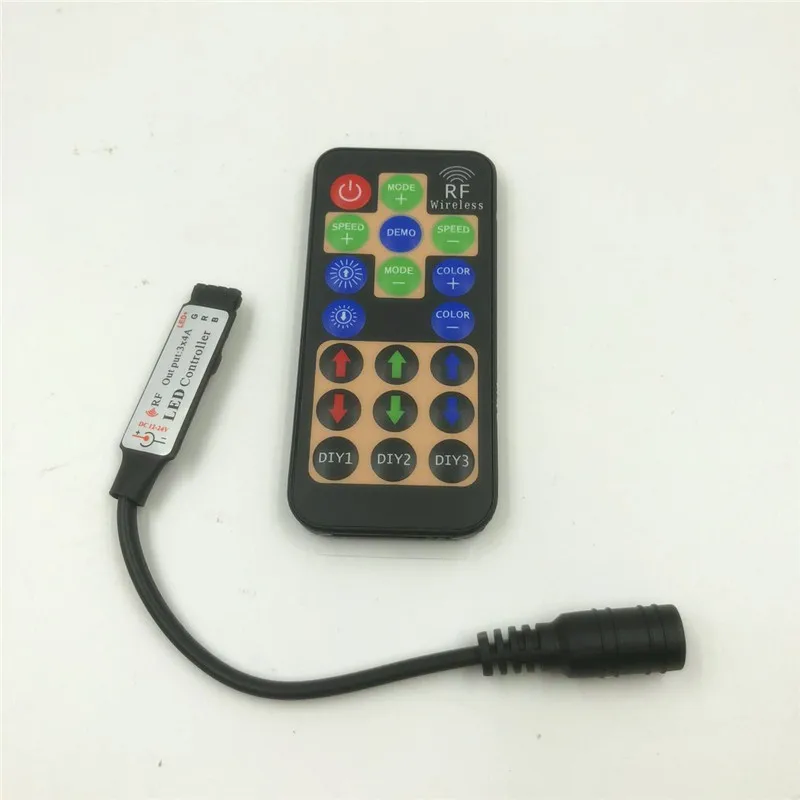 Светодиодный мини контроллер RGB 10 шт. 19 клавиш 3 * 4A функция сделай сам для 5050 3528