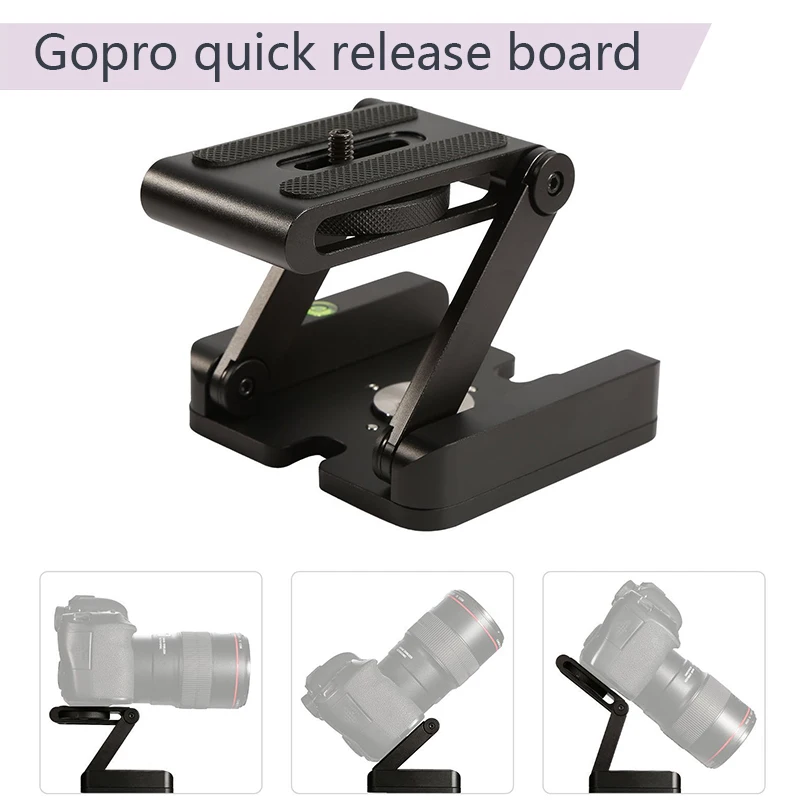 Складной карданный шарнир для Gopro z-образная БЫСТРОРАЗЪЕМНАЯ пластина рабочего