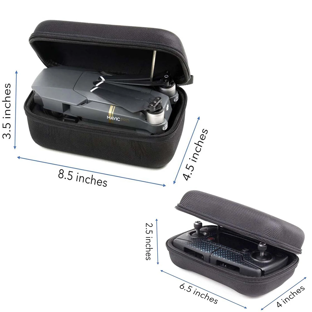 Для DJI Mavic Pro EVA портативный жесткий передатчик контроллер коробка для хранения+ Корпус дрона сумка защитный чехол для DJI