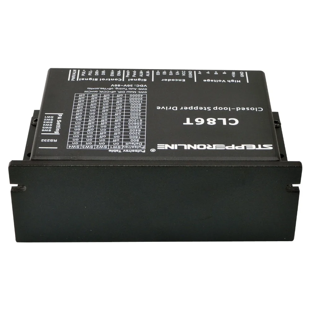 2 фазы Nema 34 замкнутый цикл шаговый Драйвер 0 ~ 8.2A 24 80VDC шагового двигателя CL86T для
