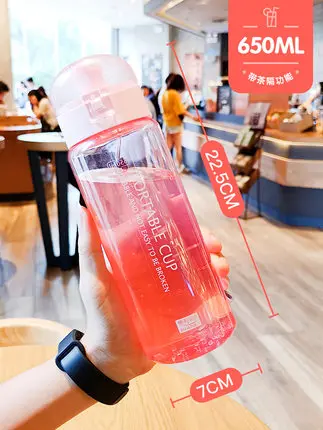 2019 new Large Capacity Water Cup for Male and Female Students Fall-proof Calibration Portable Bottle Space Sports | Дом и сад