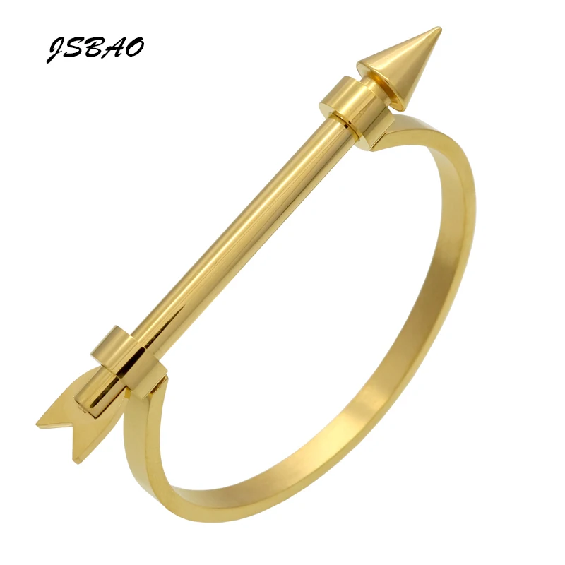 

JSBAO New Arrivals Arrow Bracelet Armband Bracelets & Bangles For Women Screw Cuff Bracelets Manchette Bangles Pulseiras