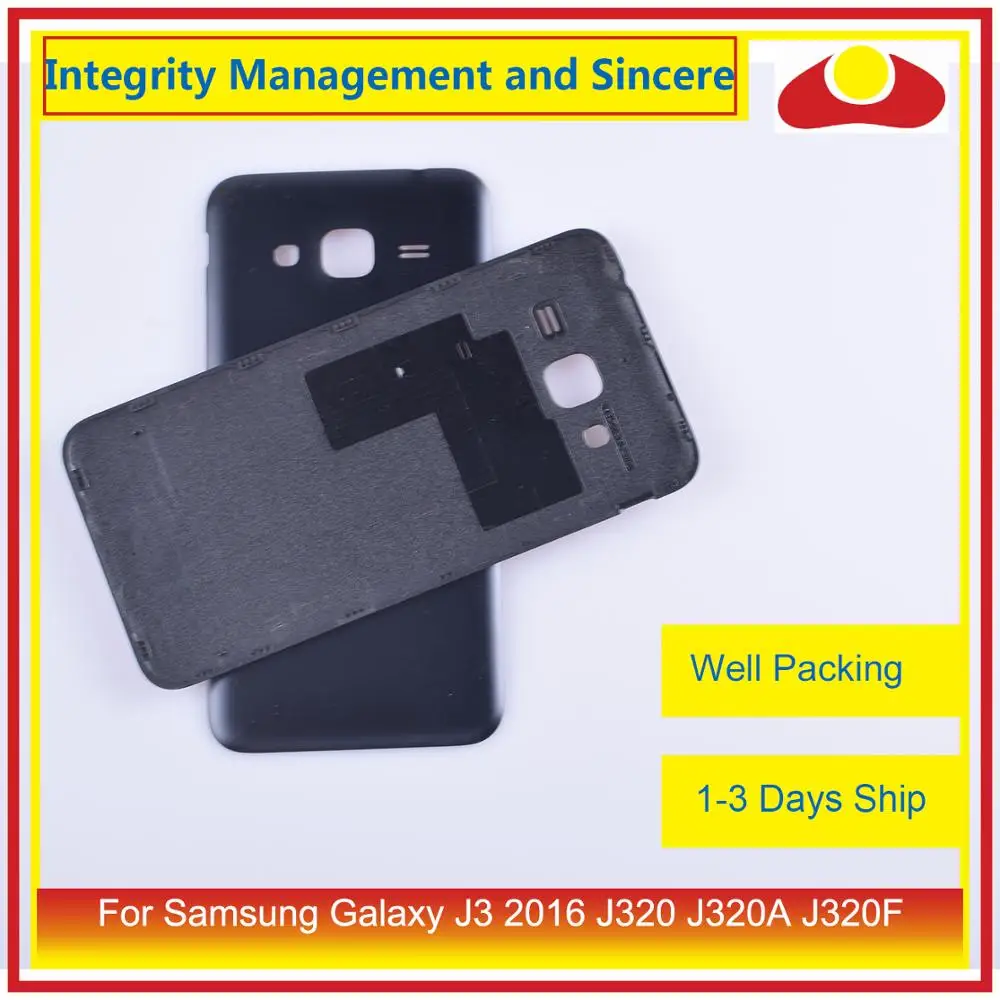 10 шт./лот для Samsung Galaxy J3 2016 J320 J320A J320F J320M J320FN корпус батарейного отсека задняя