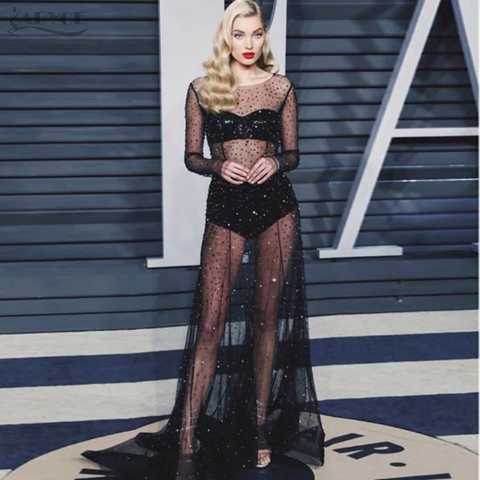 Adyce женское летнее вечернее платье знаменитостей vestidos Verano 2019 Новое Клубное с