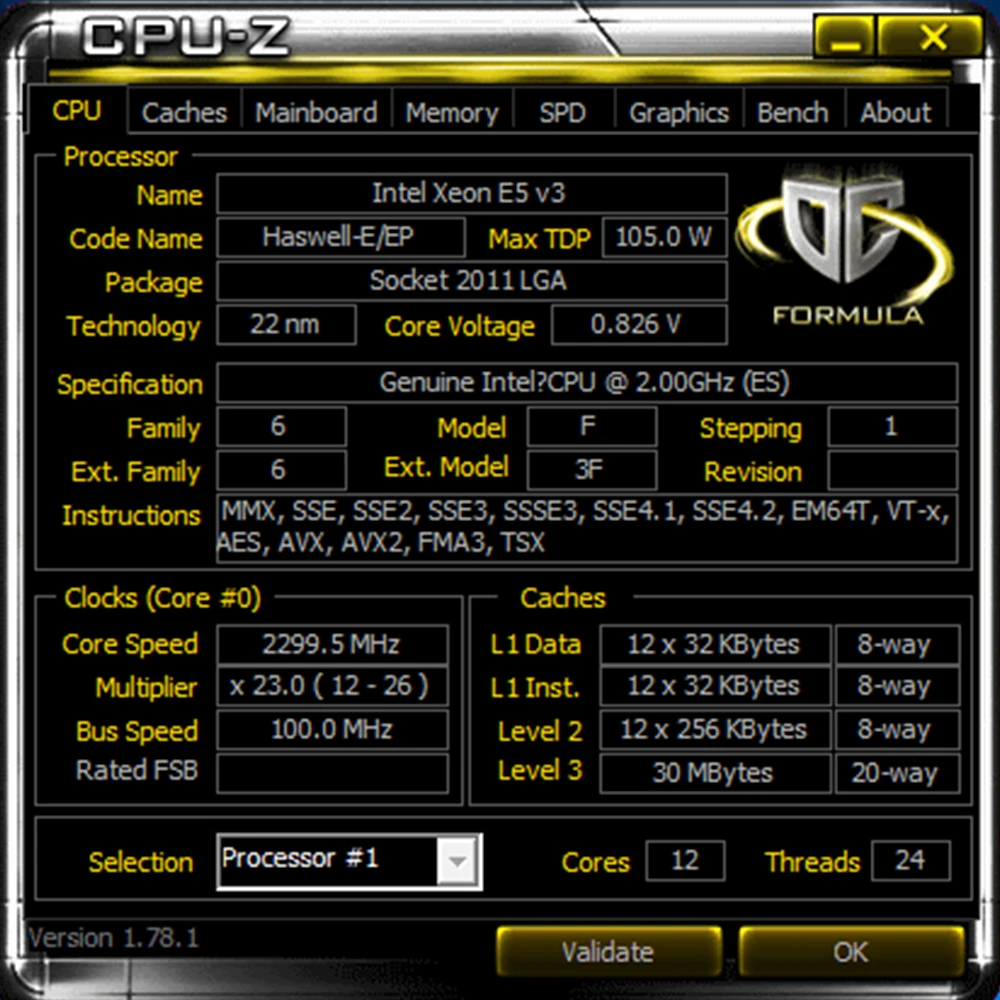 Intel Xeon сервер QEYP ES инженерный образец E5-2658V3 QEYP 2,00 ГГц 30 м 105 Вт 12 ядер 24 потока LGA 2011 V3 E5 2658 V3 процессор