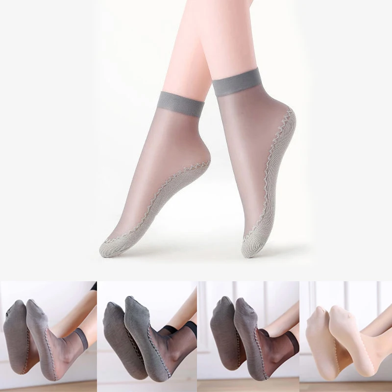 Дышащие летние дизайнерские нескользящие носки с массажной нижней частью