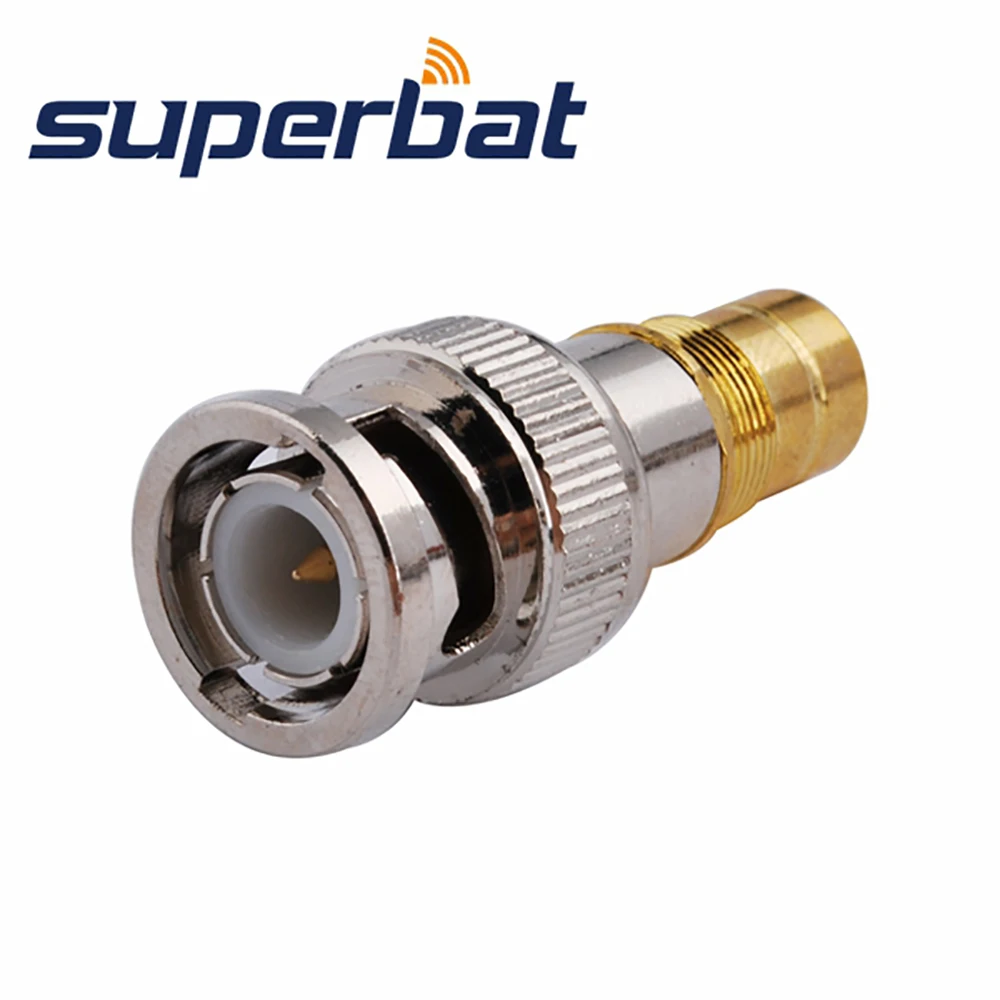 Superbat BNC штекер к 1 6/5 6 гнездо прямой RF коаксиальный адаптер Разъем 50 Ом|male female