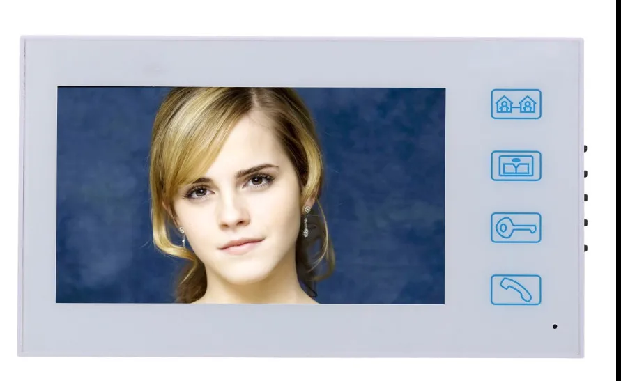 Видеодомофон SmartYIBA 7 дюймов 3 белых монитора проводной/беспроводной Wi-Fi IP 1000TVL