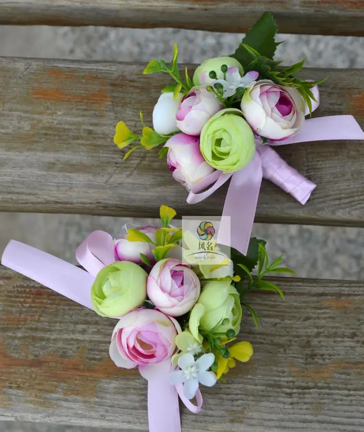 2 шт. бутоньерки-бутоньерки брошь искусственный микс разные цвета корсаж