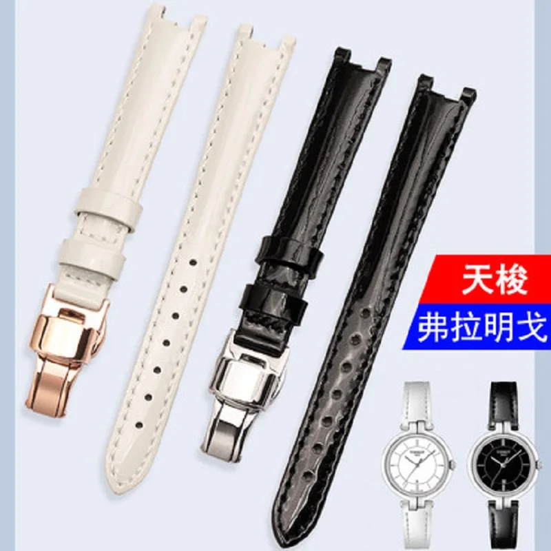 Подходит для серии T094 flamenco Trend 1853 часы с кожаным ремешком t094.210A черно белая