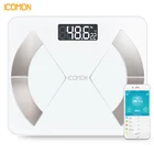Умные весы iCOMON i31 для ванной комнаты, весы для взвешивания жира, напольные весы для взвешивания человеческого тела, весы для тела, Bluetooth, лучший подарок