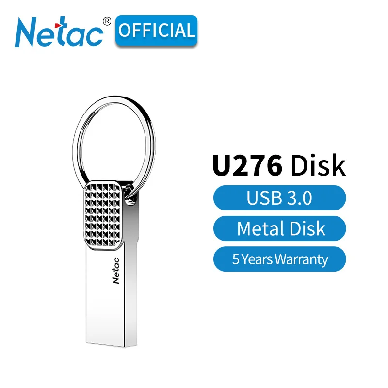 Netac U276 Netac U276 флеш-накопитель USB 3,0 Bling противоскользящие 32 GB Aluninum Alloy Stick USB3.0 32 GB металлические флешки U диск с подвесным кольцом - Цвет: Netac U276