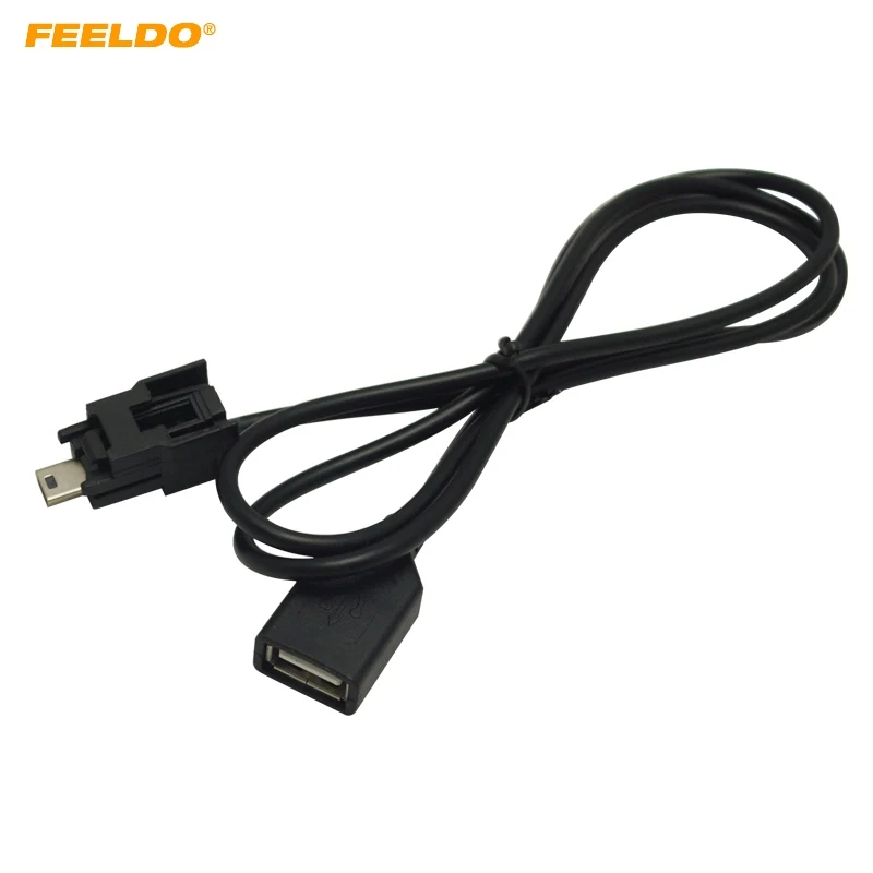 FEELDO 10Pcs Car Audio Radio USB to Mini Port Switch Cable Adapter for Nissan X-Trail Tenna Bluebird Sylphy #MX5661 | Автомобили и