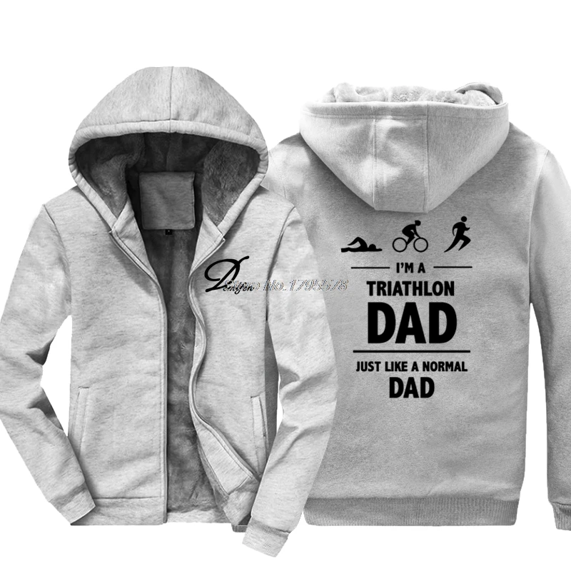 Повседневная мужская толстовка с капюшоном I'm A Triathlon Dad Triathlete/День отца/идея
