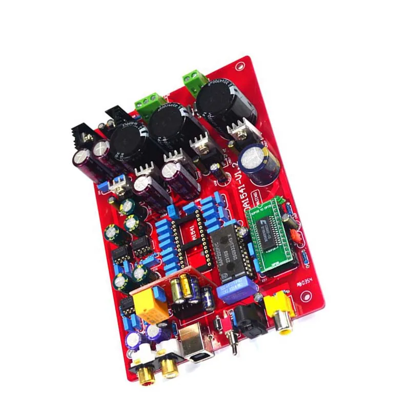 CS8412 + NE5534 YJ00122 TDA1541 волоконный коаксиальный декодер DAC плата для hifi усилителя (с USB