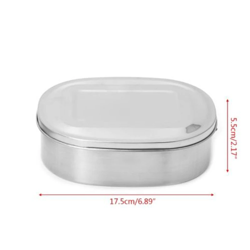 Нержавеющая сталь Портативный Ланч-бокс Bento контейнер для еды пикника Кемпинг